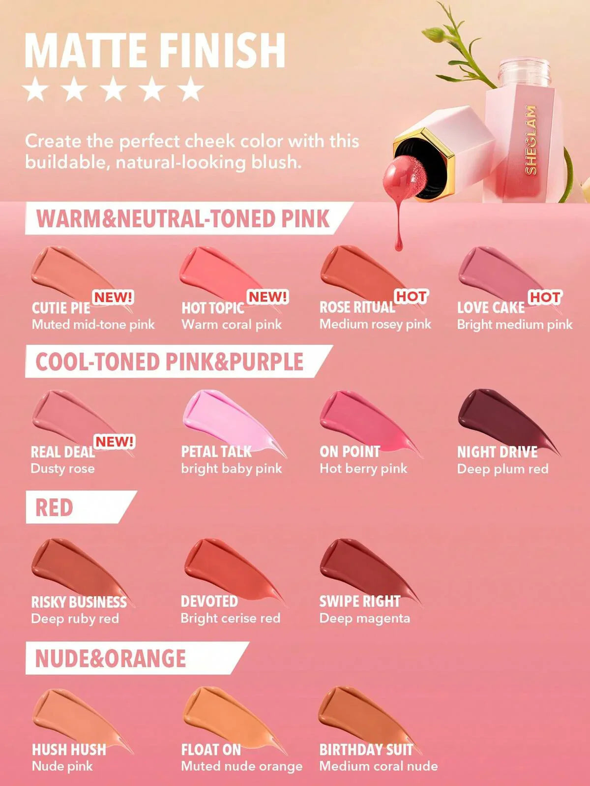 SHEGLAM Color Bloom Liquid Blush SHEGLAM