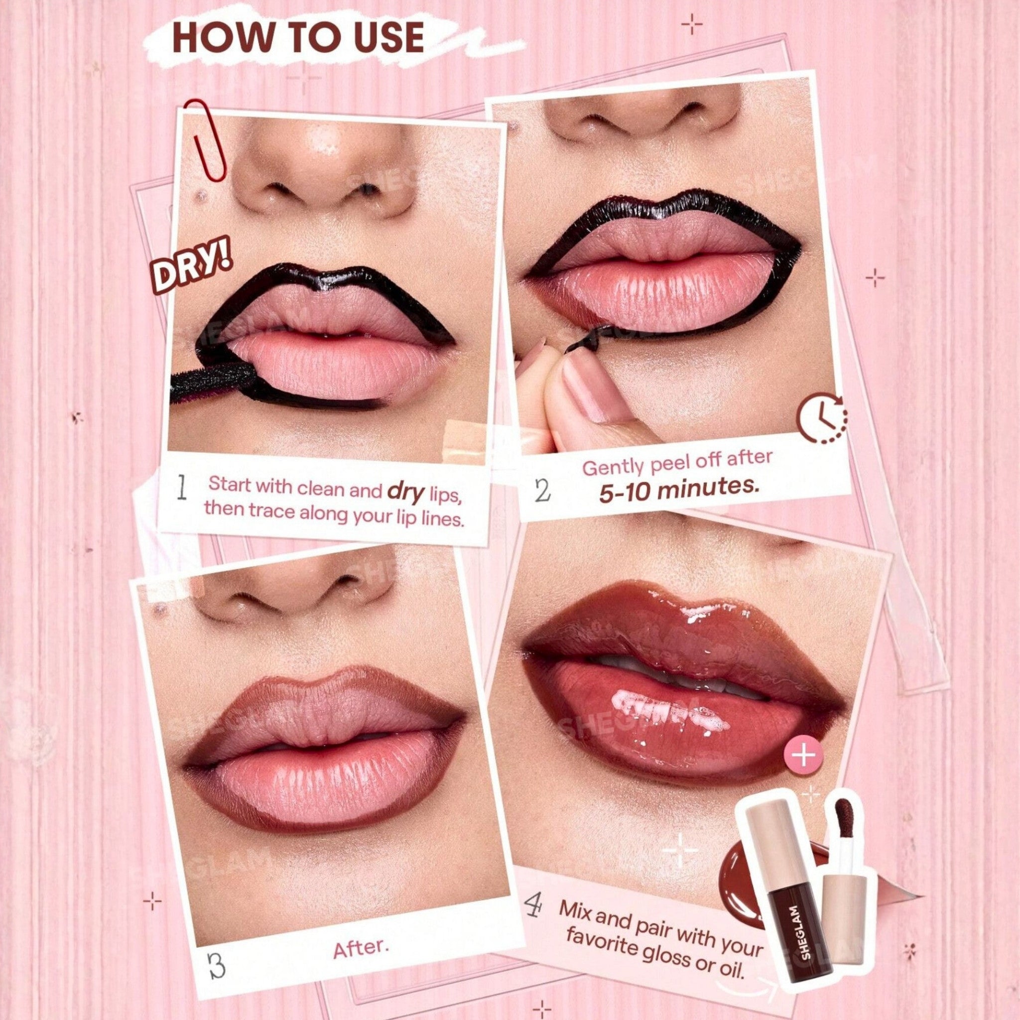 SHEGLAM Peel Off Lip Liner Stain SHEGLAM