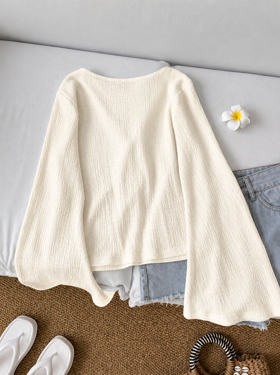 Whisper Belle Tie-Front Top