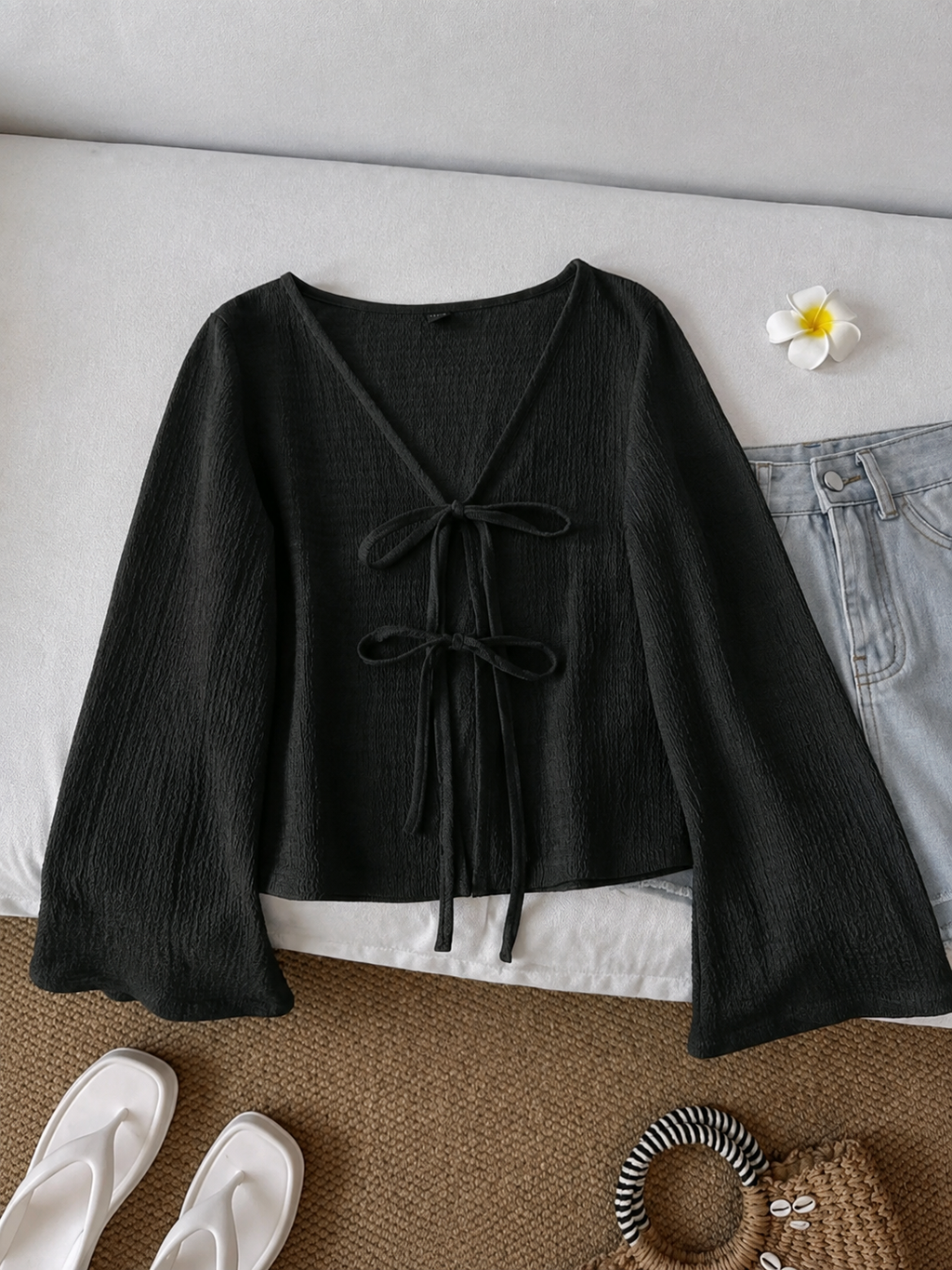 Whisper Belle Tie-Front Top