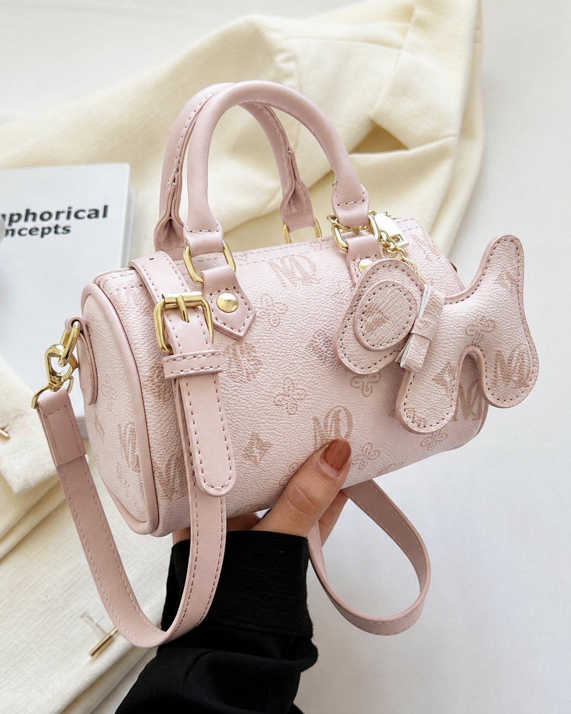 Quartz Monogram Barrel Bag