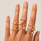 9 Pcs Stardust Ring Set