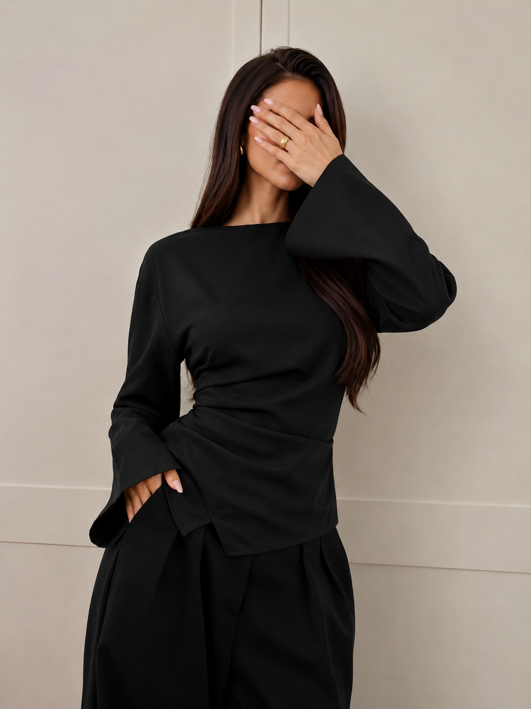 Angle Pleat Top Elitaire