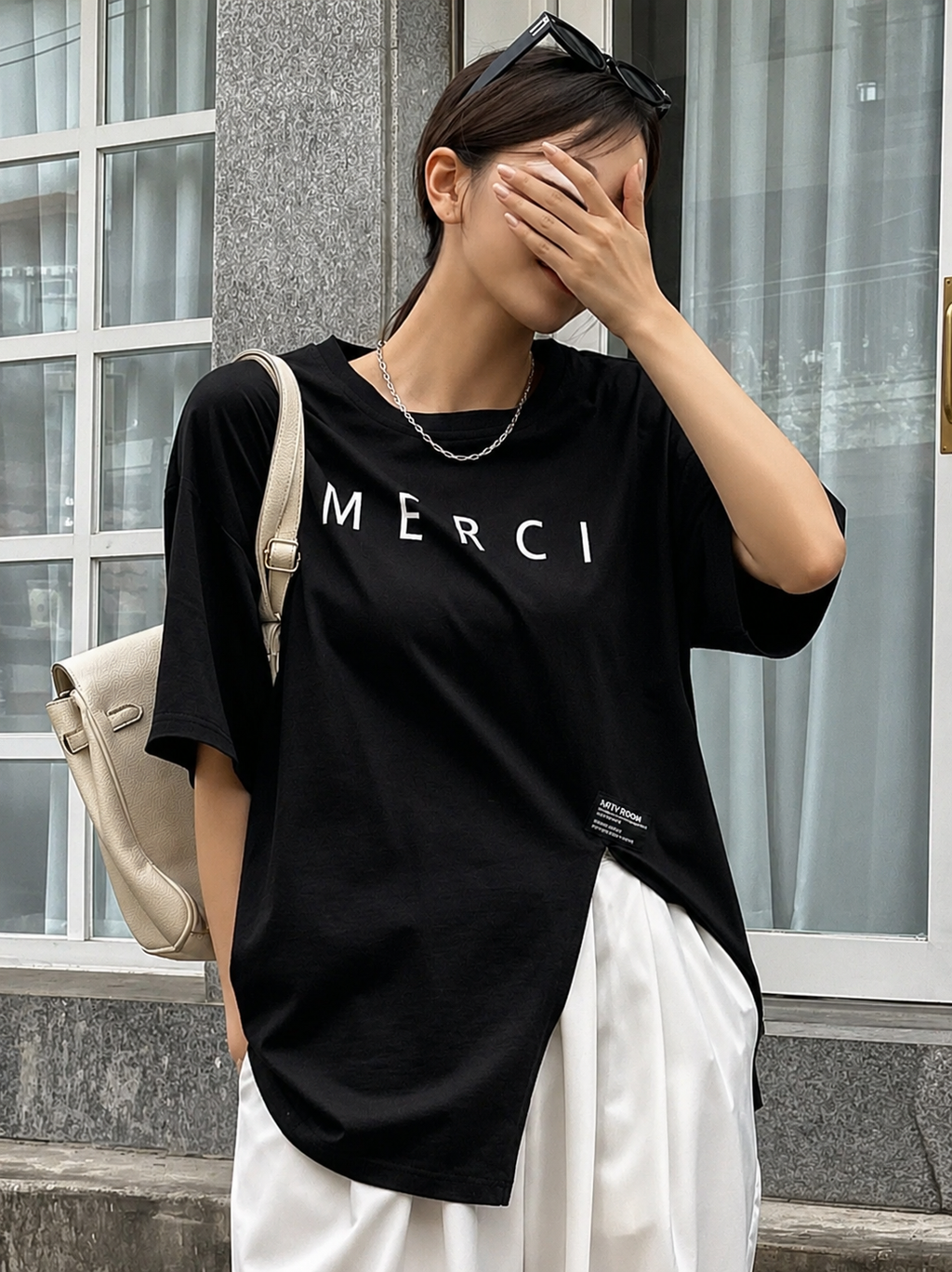 Merci-Full Slouch Tee Elitaire