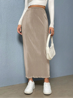 Rib-Knit Pencil Skirt Elitaire