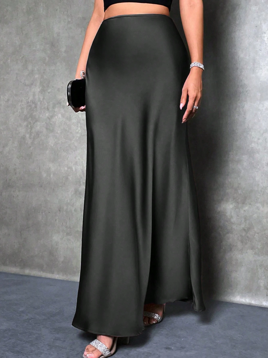 Siren Satin Skirt Elitaire