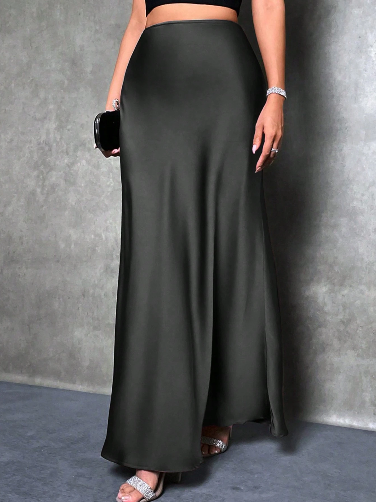 Siren Satin Skirt Elitaire