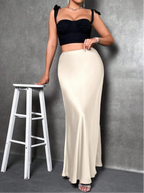 Siren Satin Skirt Elitaire