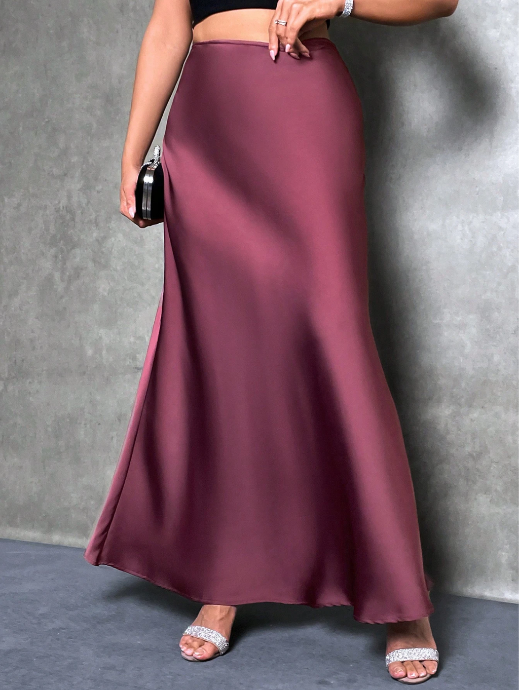 Siren Satin Skirt Elitaire
