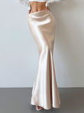Luna Satin Skirt Elitaire