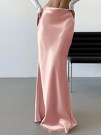 Luna Satin Skirt Elitaire