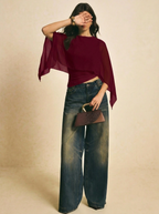 Chiffon Overlay Top