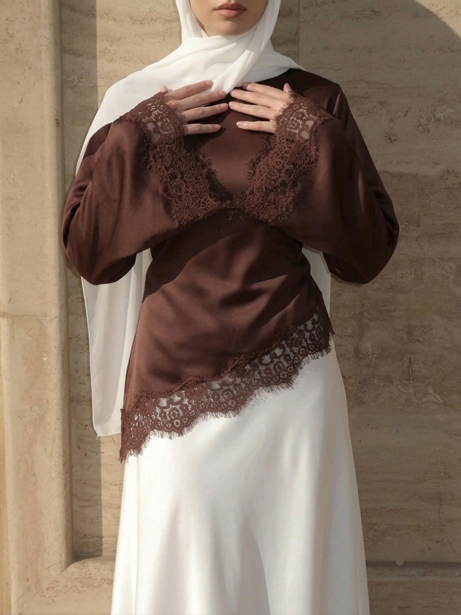 Lace Trim Blouse