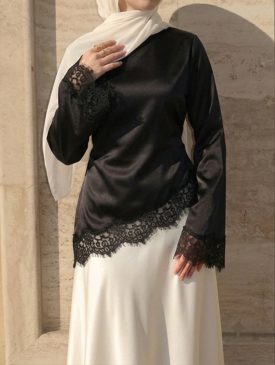 Lace Trim Blouse