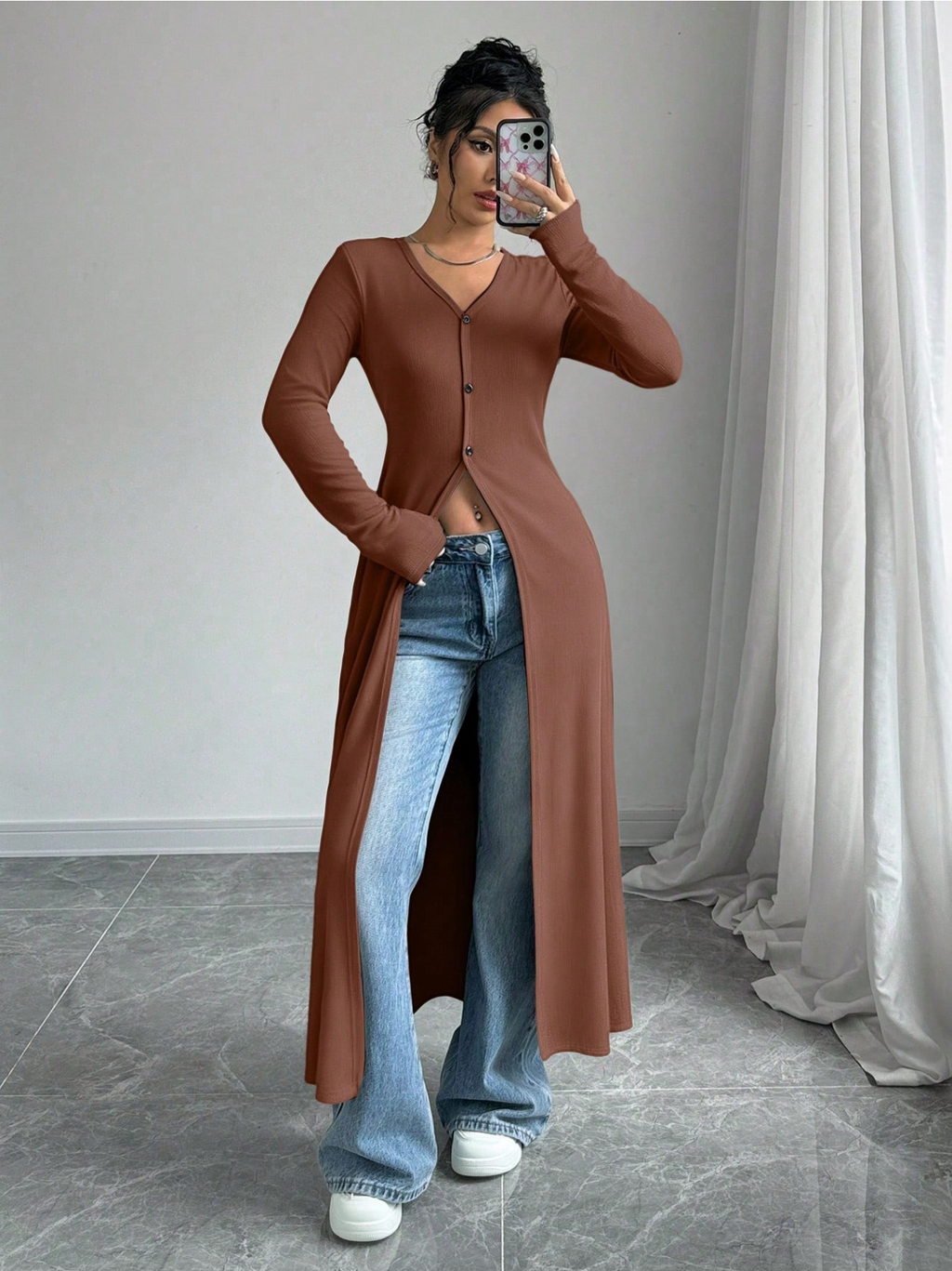 Flow Split Cardigan Elitaire