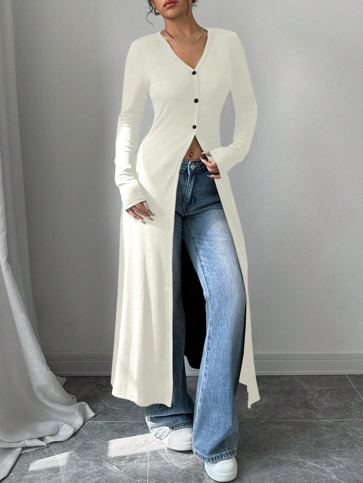 Flow Split Cardigan Elitaire