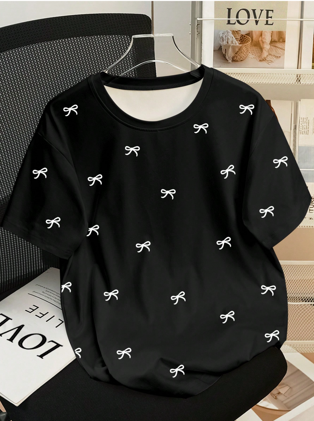All-Over Bow Tee Elitaire