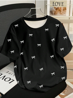 All-Over Bow Tee Elitaire