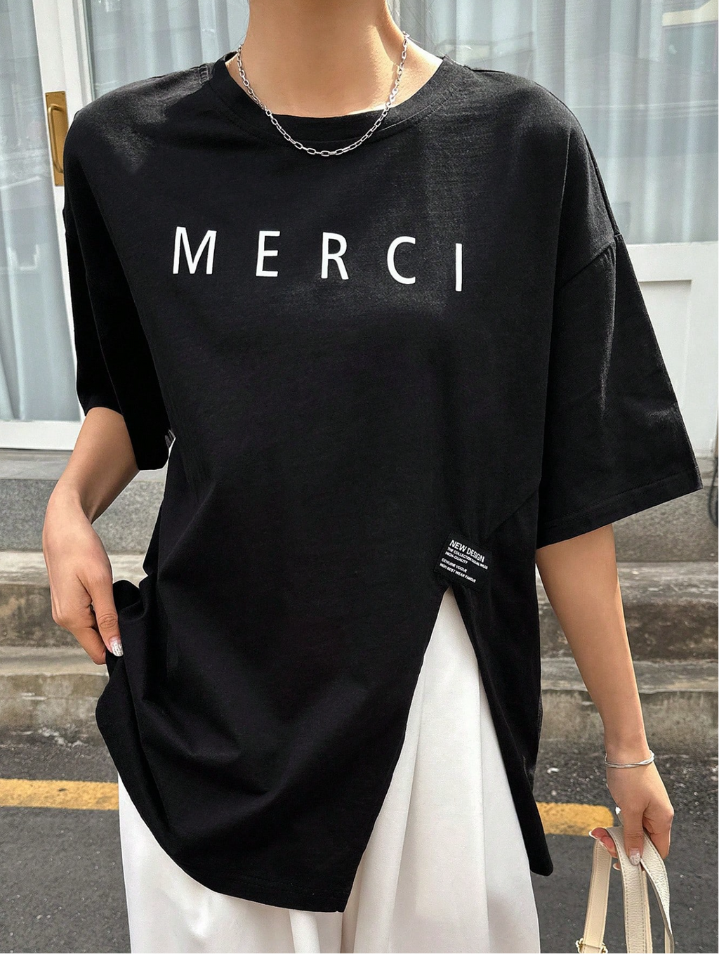 Merci-Full Slouch Tee Elitaire
