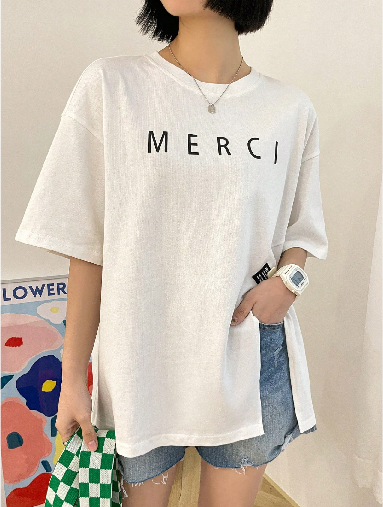 Merci-Full Slouch Tee Elitaire