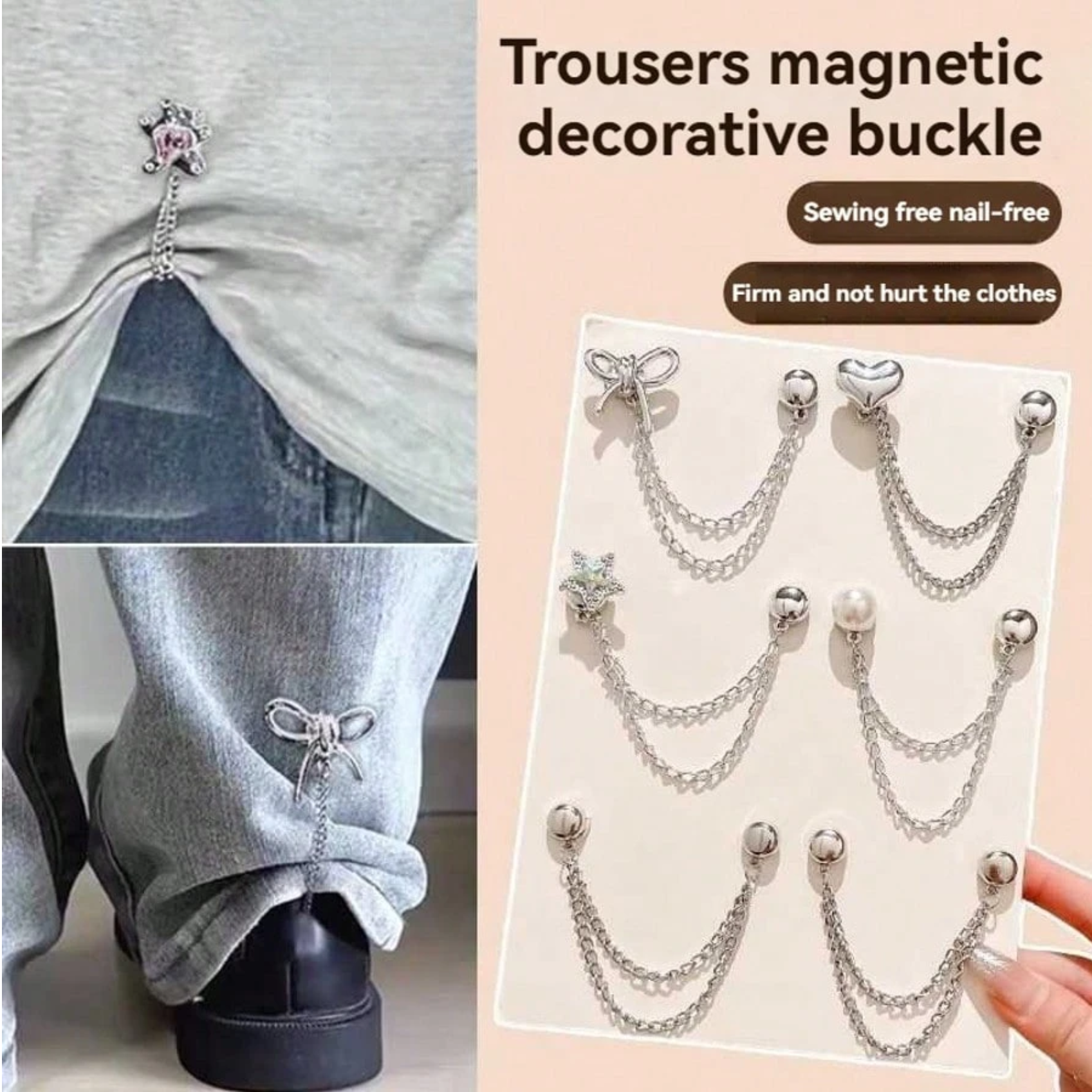 Magnetic Chain Adjustable Clips Elitaire