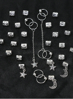 30 Pcs Hair Metal Beads Elitaire