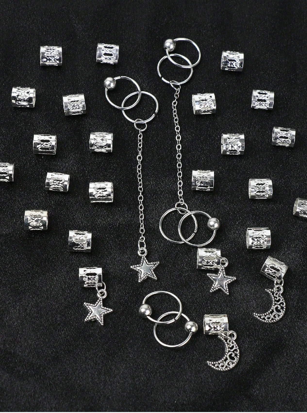 30 Pcs Hair Metal Beads Elitaire