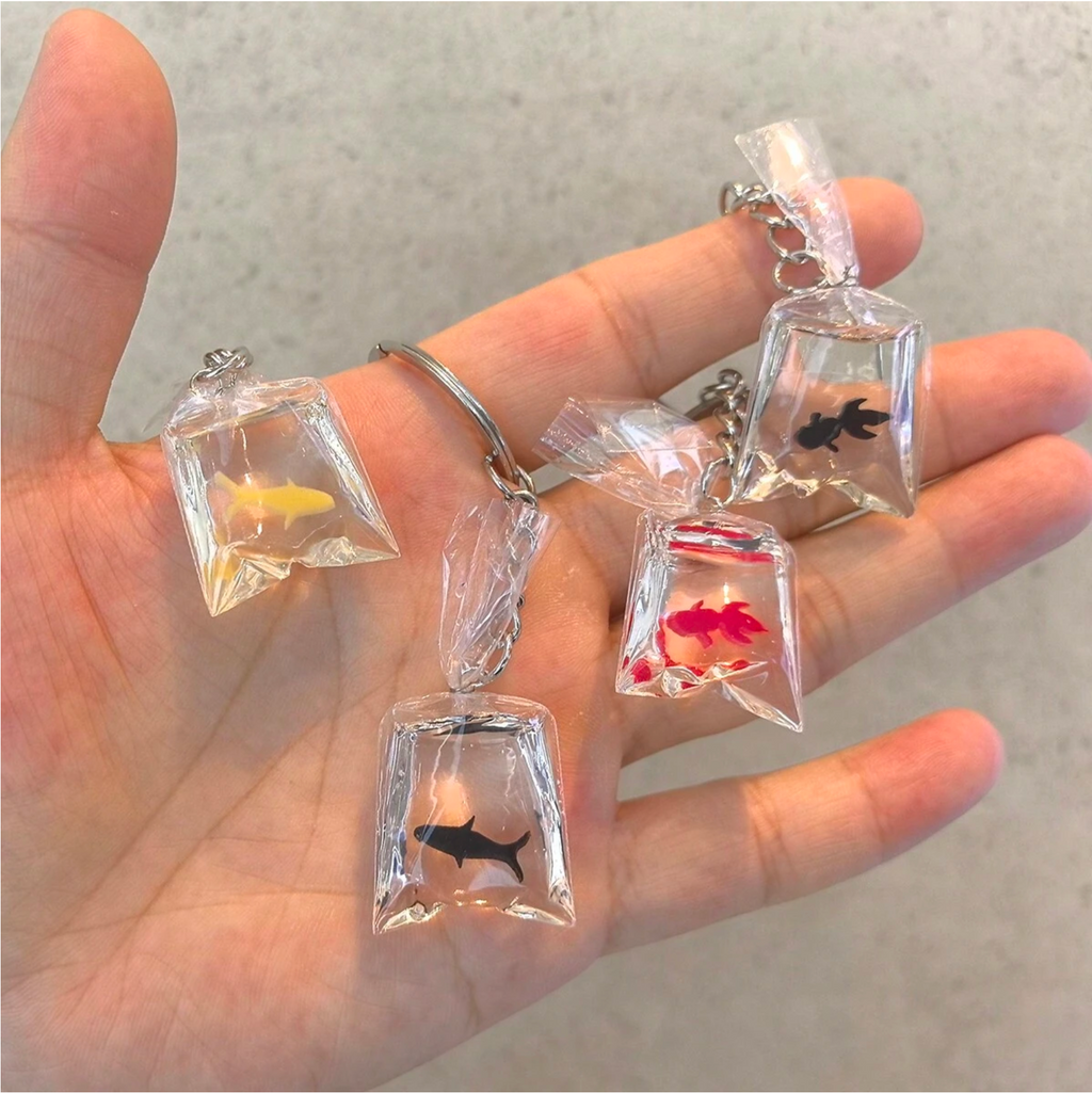 4 Pcs Aqua Charm Keychains Elitaire