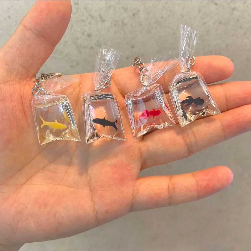 4 Pcs Aqua Charm Keychains Elitaire