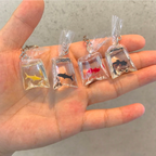 4 Pcs Aqua Charm Keychains Elitaire