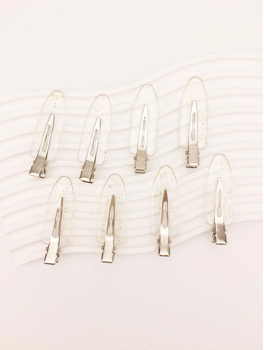 8 Pcs PinkMist Makeup Clips Elitaire