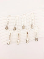 8 Pcs PinkMist Makeup Clips Elitaire