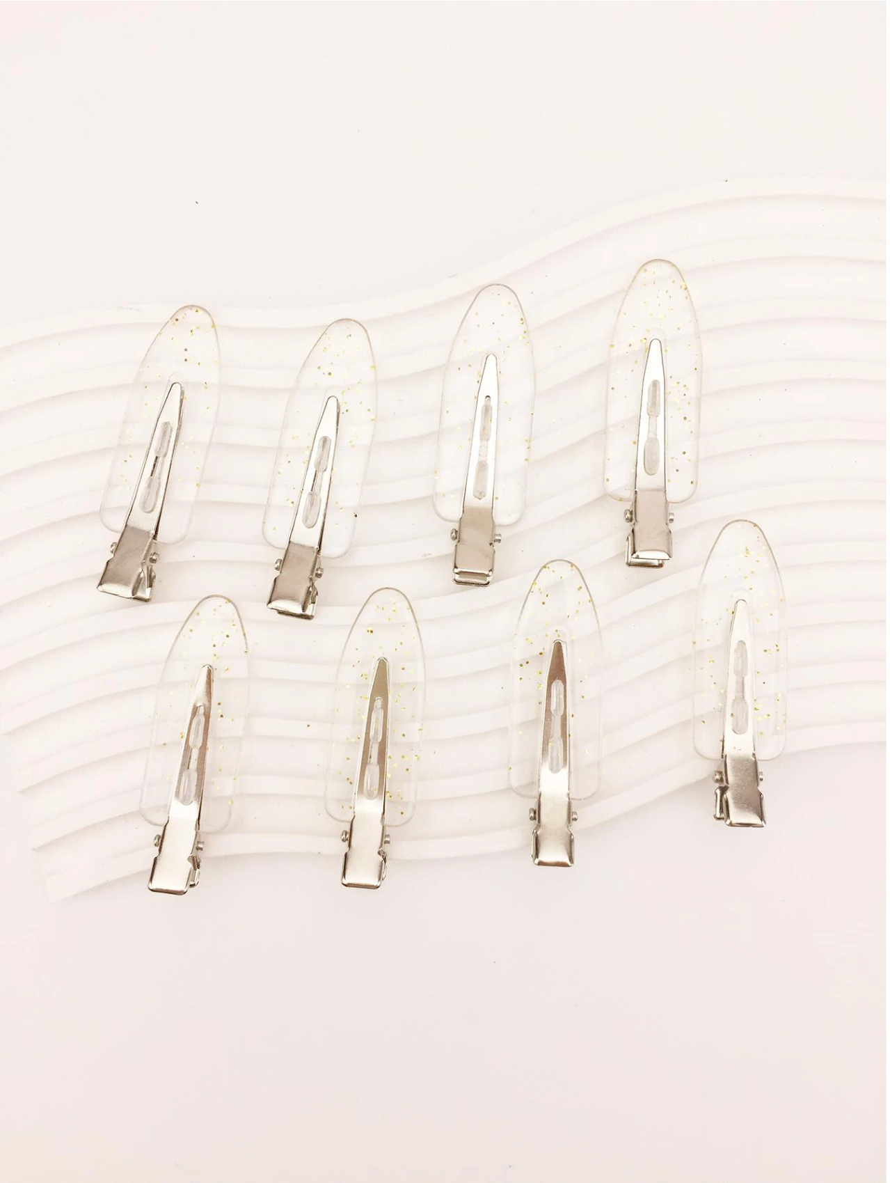 8 Pcs PinkMist Makeup Clips Elitaire