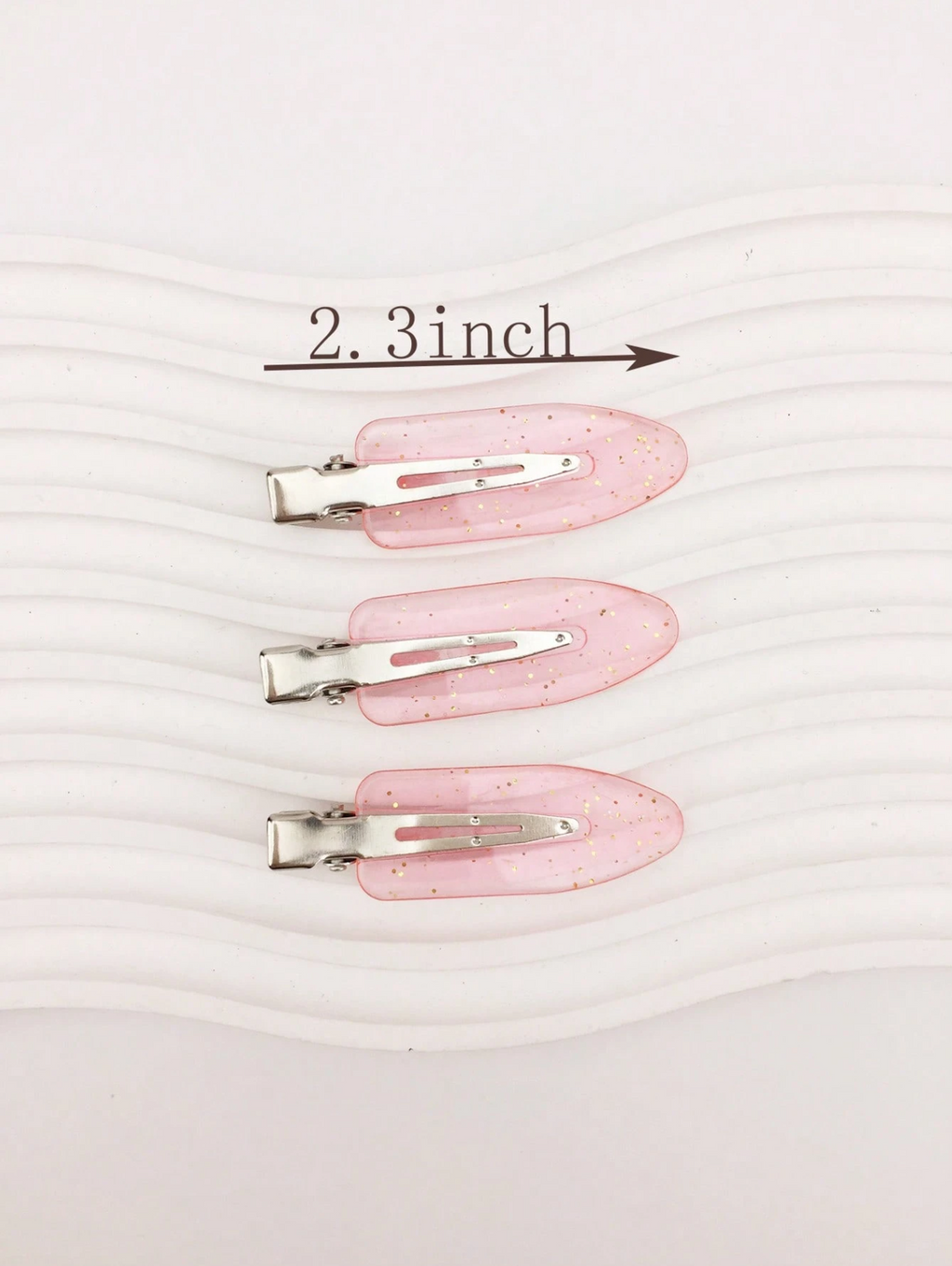 8 Pcs PinkMist Makeup Clips Elitaire
