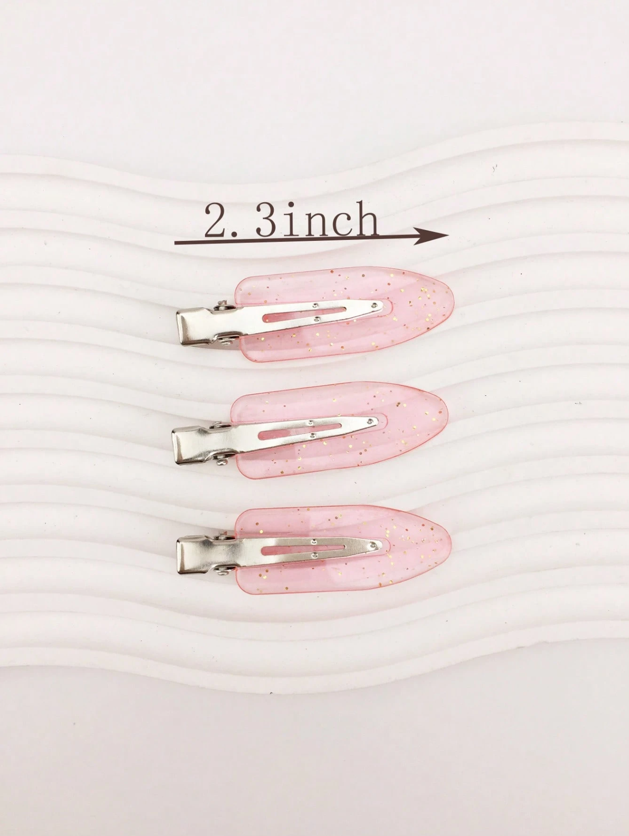 8 Pcs PinkMist Makeup Clips Elitaire