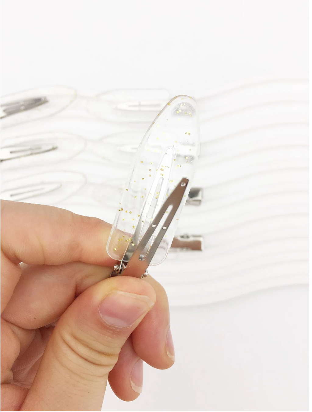 8 Pcs PinkMist Makeup Clips Elitaire