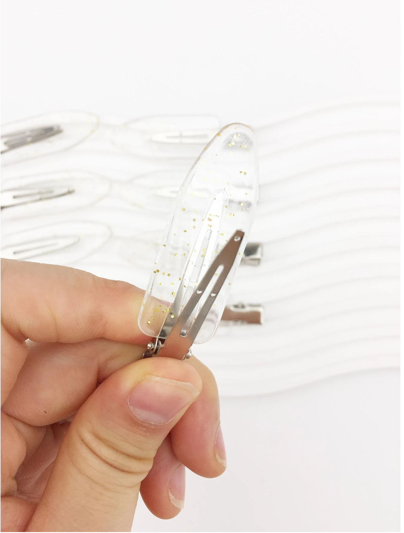 8 Pcs PinkMist Makeup Clips Elitaire