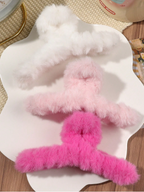 3 Pcs/Set Plush Hair Claws Elitaire