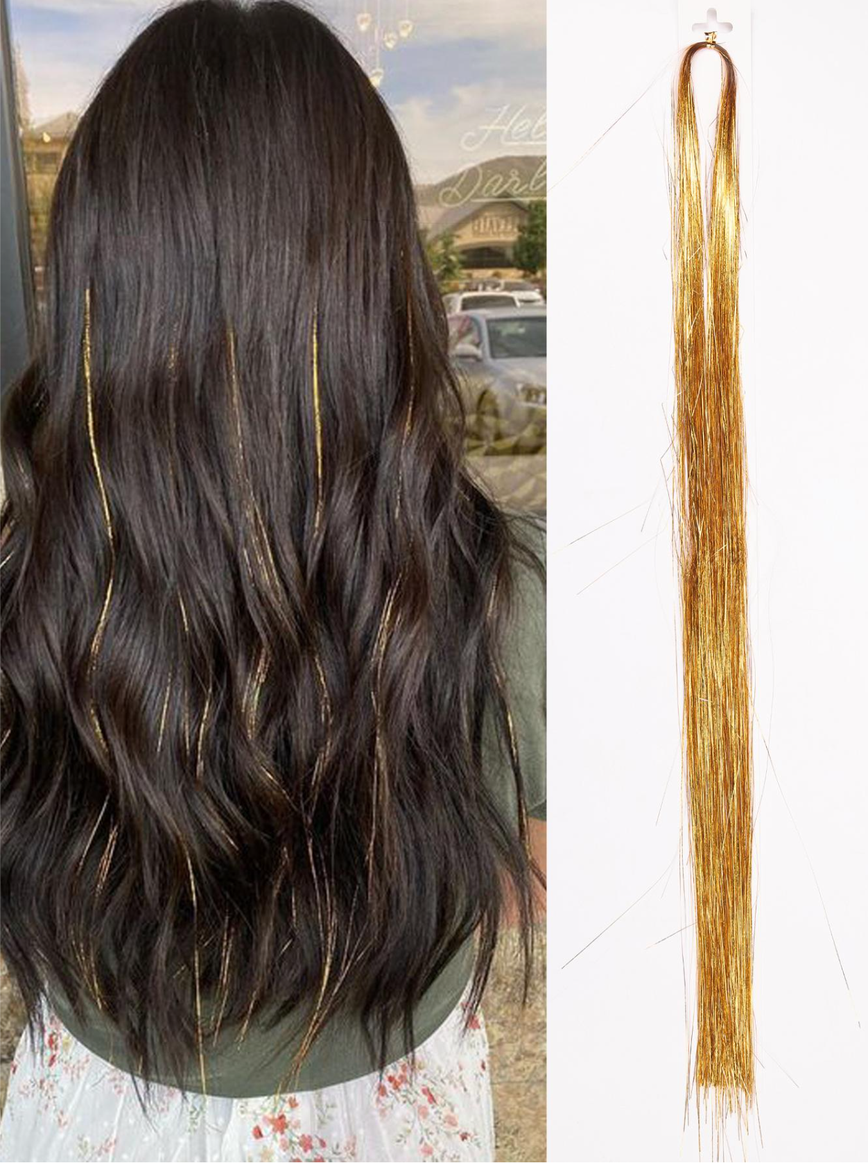150-200/ Pack Hair Tinsel Strands Elitaire