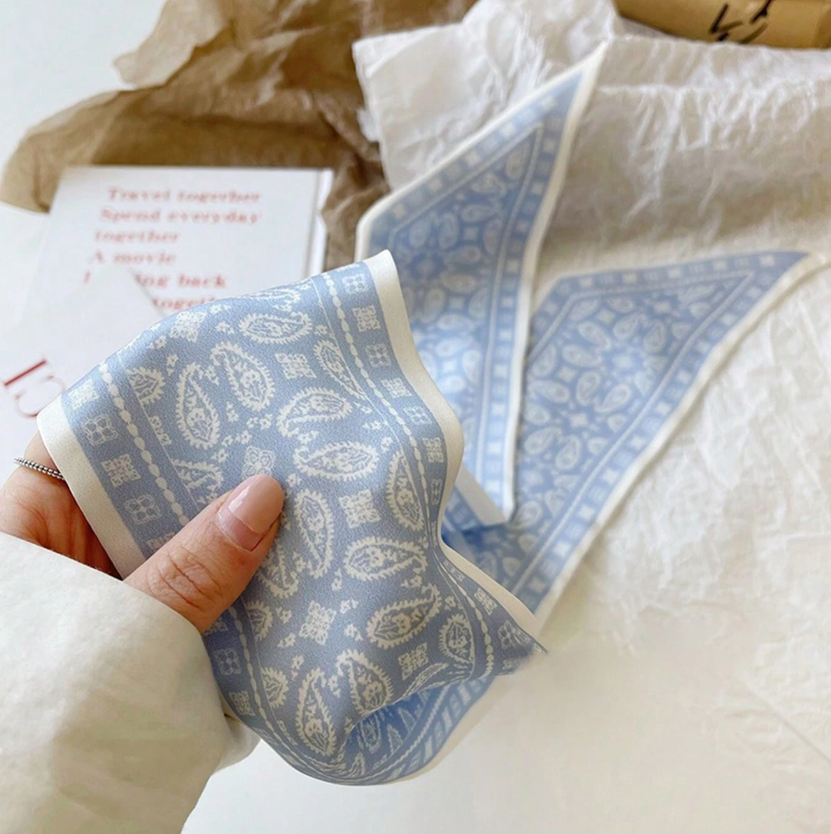 Aura Paisley Streamer Scarf Elitaire