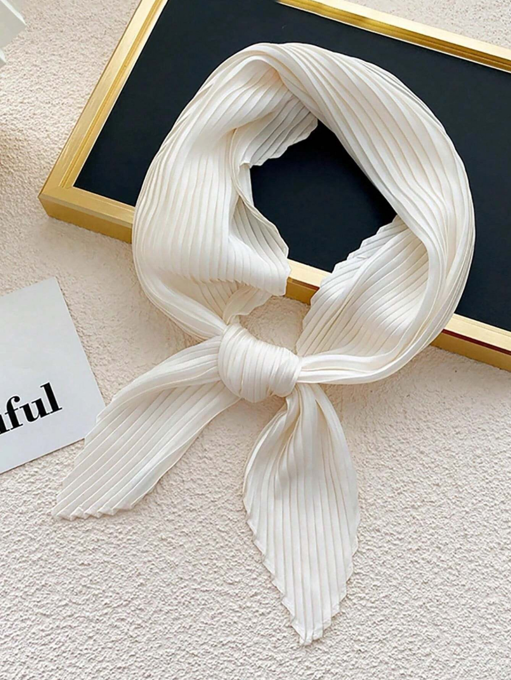 Pleat Streamer Scarf Elitaire