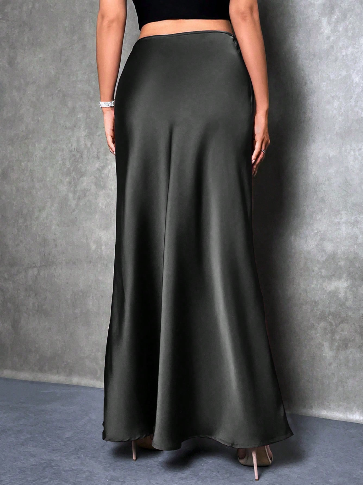 Siren Satin Skirt Elitaire