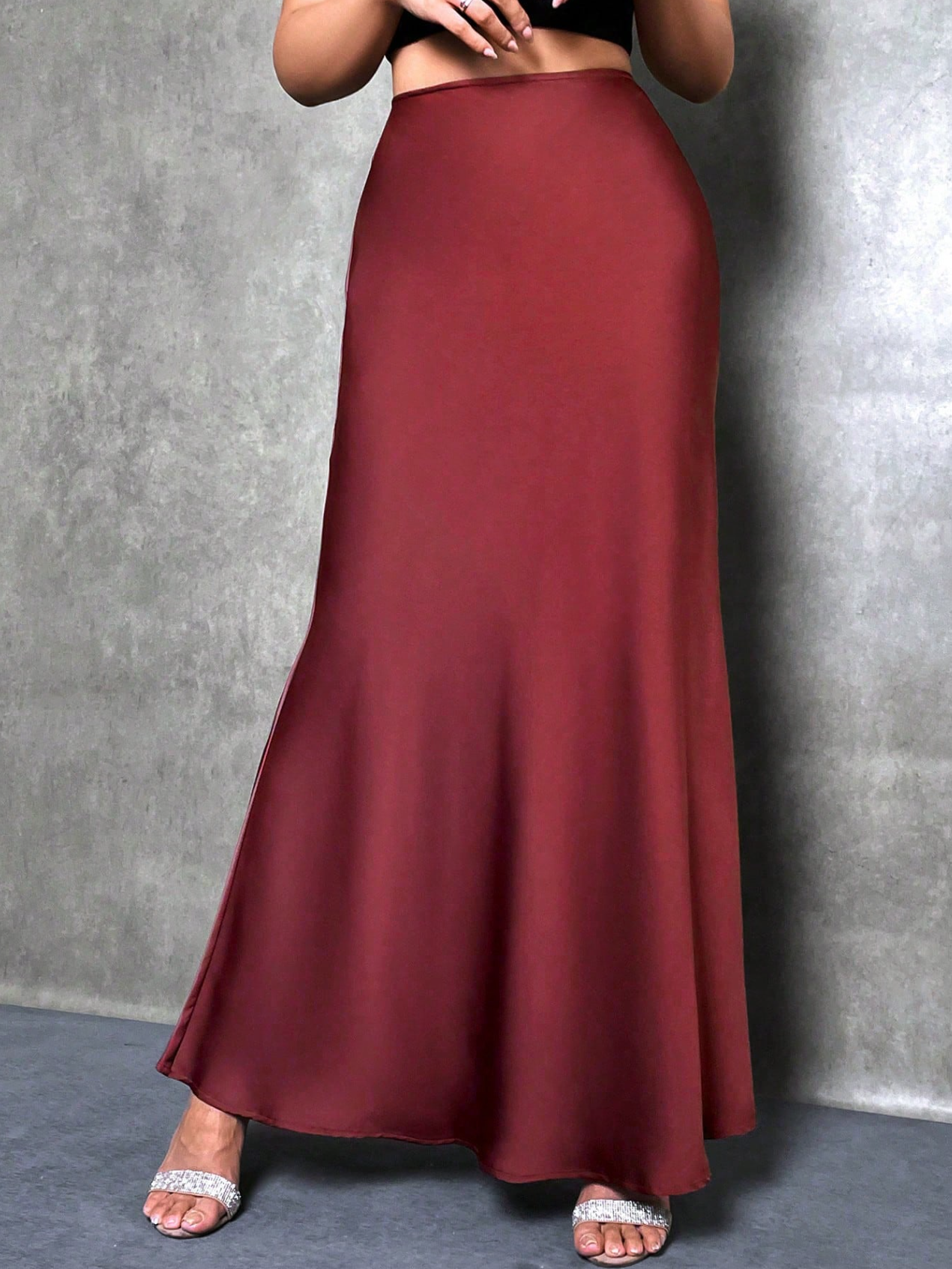 Siren Satin Skirt Elitaire