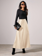 PU Leather Flared Skirt Elitaire
