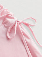 Drawstring Ruched Skirt Elitaire