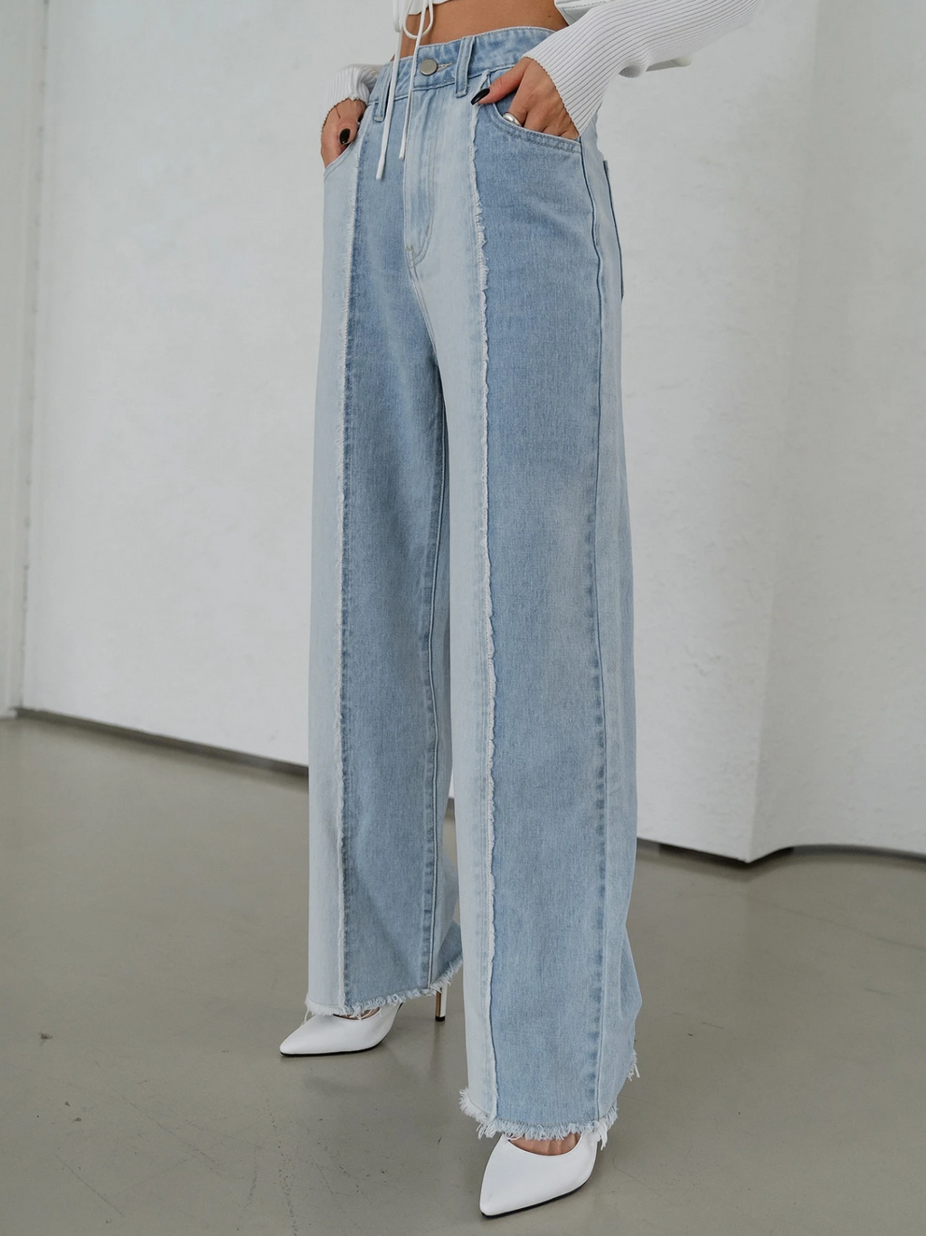 Frayed Seam Denims Elitaire