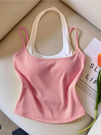 Duo-Tone Rib Cami Elitaire