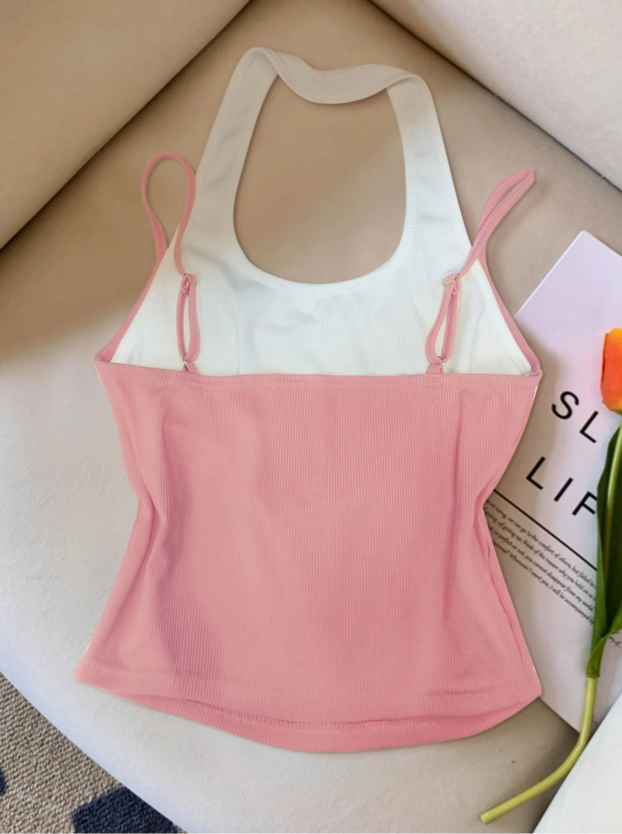 Duo-Tone Rib Cami Elitaire