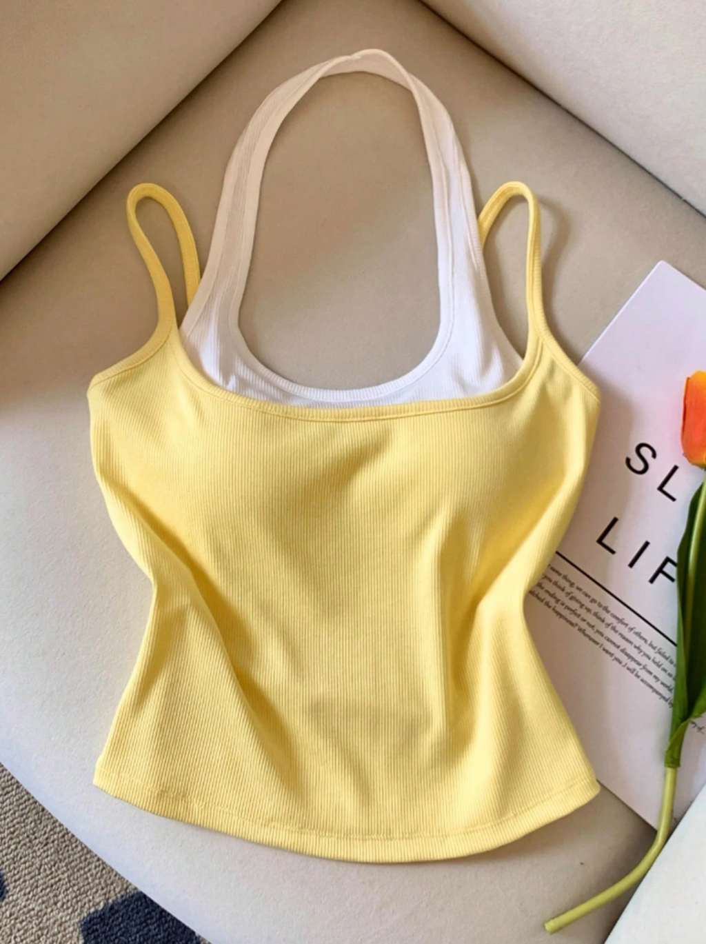 Duo-Tone Rib Cami Elitaire