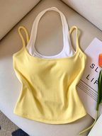 Duo-Tone Rib Cami Elitaire